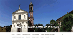 Desktop Screenshot of parrocchiaghiaie.it